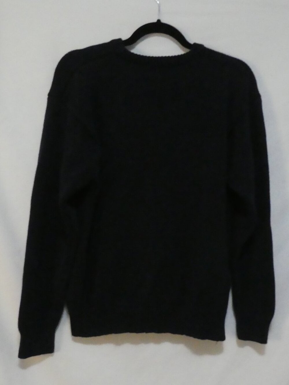 Vintage TABI INTERNATIONAL Equestrian Horse Crest Knit Sweater Navy - Size XL - Picture 4 of 16